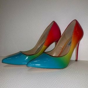 zaney rainbow pumps